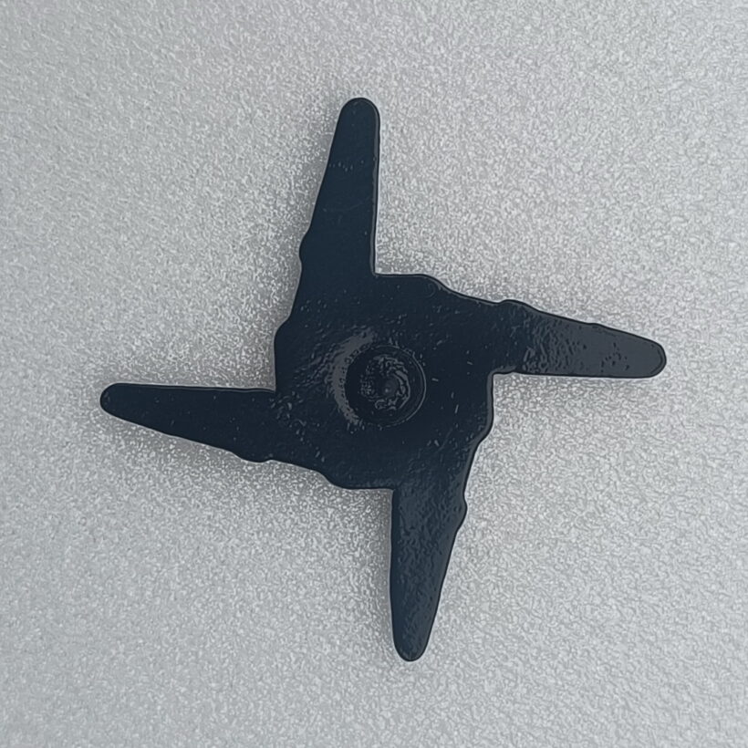Back of Ninja Star Enamel Pin Back of Ninja Star Enamel Pin