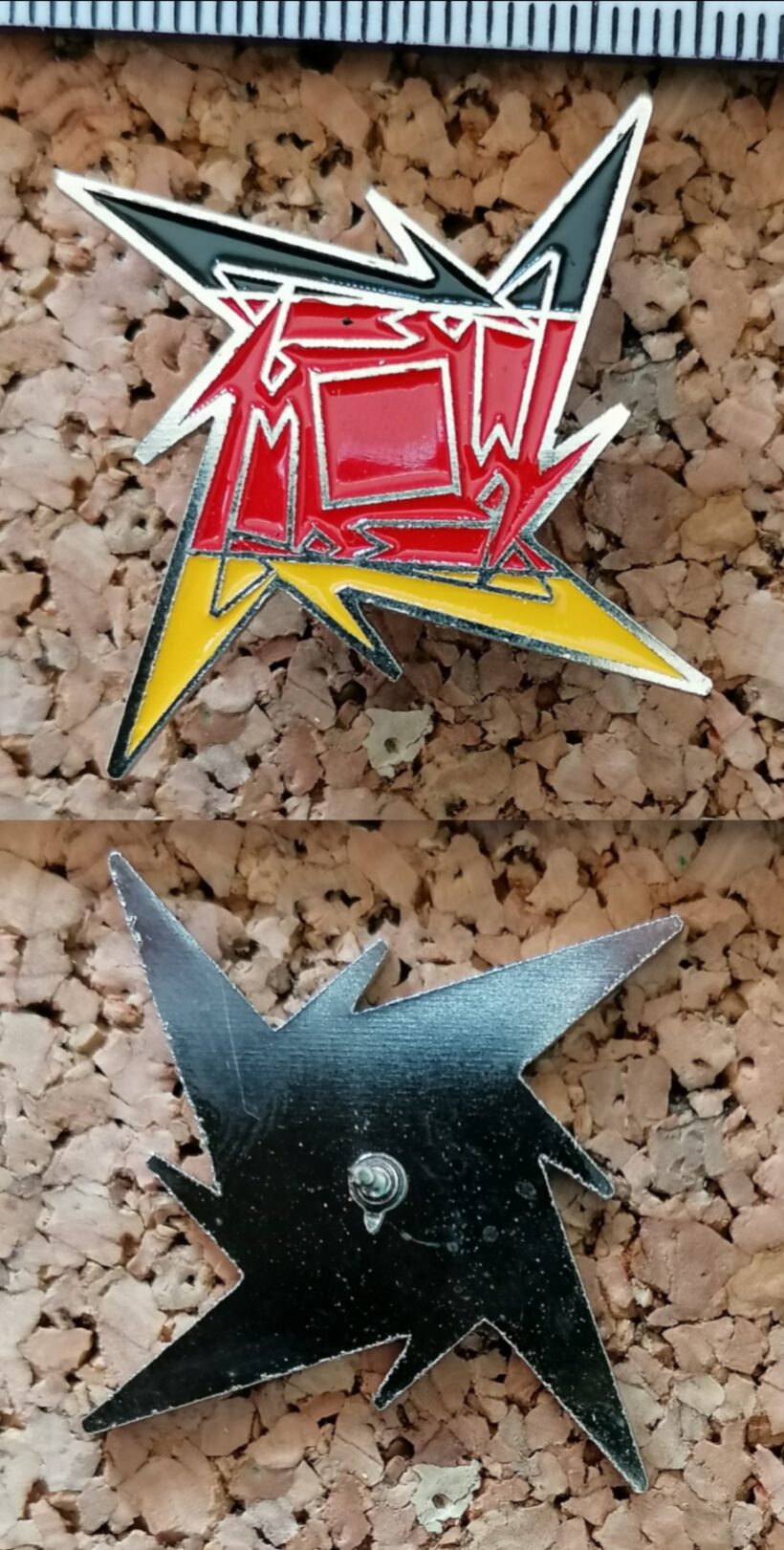 Second picture of X Second picture of Ninja Star - Germany Enamel Pin