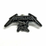 Ninja Star & Metallica Logo Enamel Pin