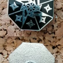 Second picture of X Second picture of Ninja Star Octagon Enamel Pin