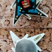 Second picture of X Second picture of Ninja Star Offset Printed Pin With Leds