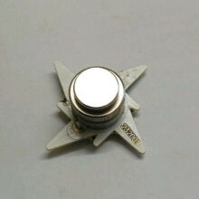 Back of Ninja Star Offset Printed Pin With Leds Back of Ninja Star Offset Printed Pin With Leds