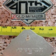 Second picture of X Second picture of Old Member Enamel Pin