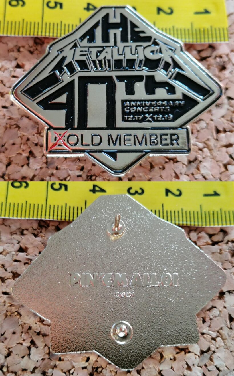 Second picture of X Second picture of Old Member Enamel Pin