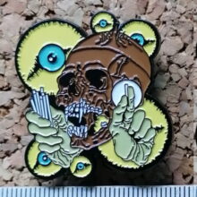 Pushead Skull Enamel Pin Pushead Skull Enamel Pin