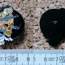 Second picture of Pushead Skull Enamel Pin