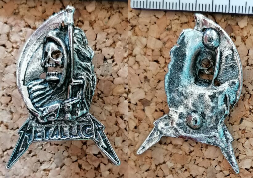 Second picture of X Second picture of Reaper Pewter Pin