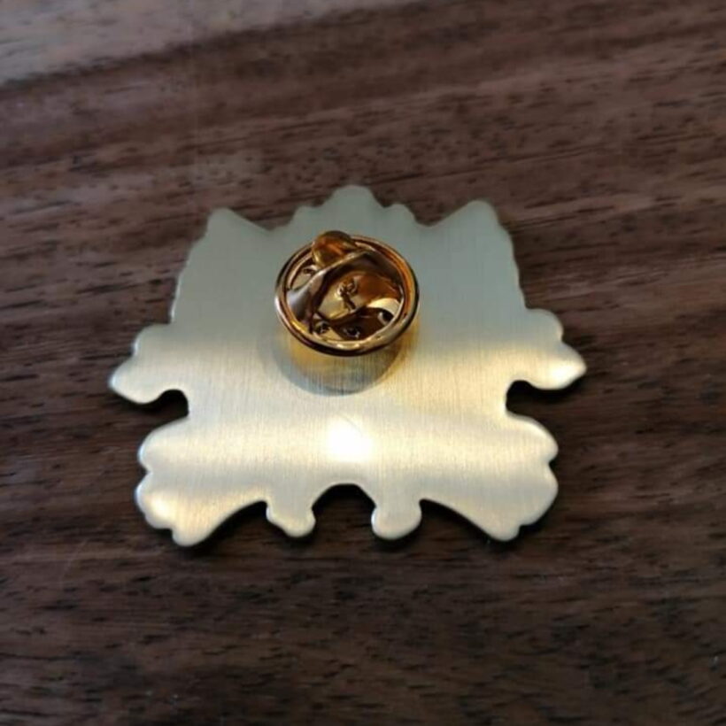 Back of Rebel Offset Printed Pin