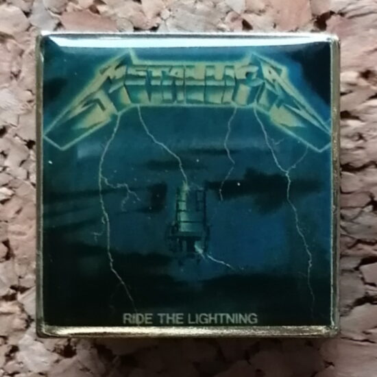 Ride The Lightning Album Cover Offset Printed Pin
