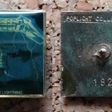 Second picture of X Second picture of Ride The Lightning Album Cover Offset Printed Pin
