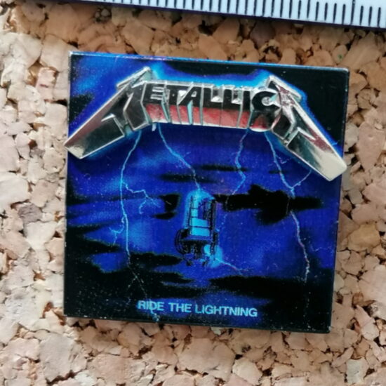 Ride The Lightning Album Cover Printed Pin