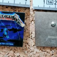 Second picture of X Second picture of Ride The Lightning Album Cover Printed Pin