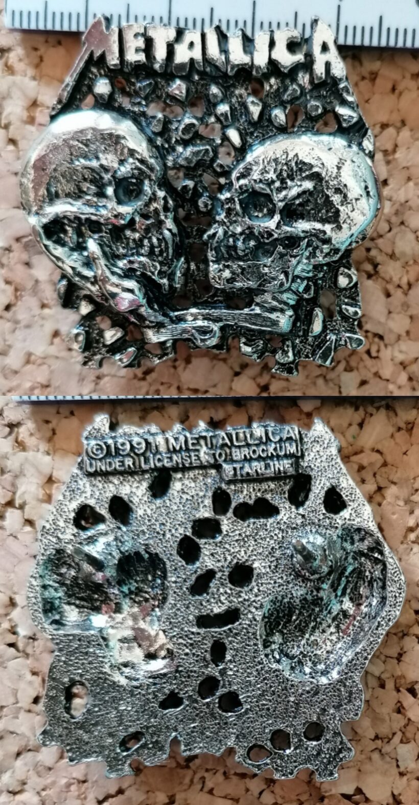 Second picture of X Second picture of Sad But True Pewter Pin
