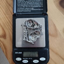 Weight of Sad But True Pewter Pin