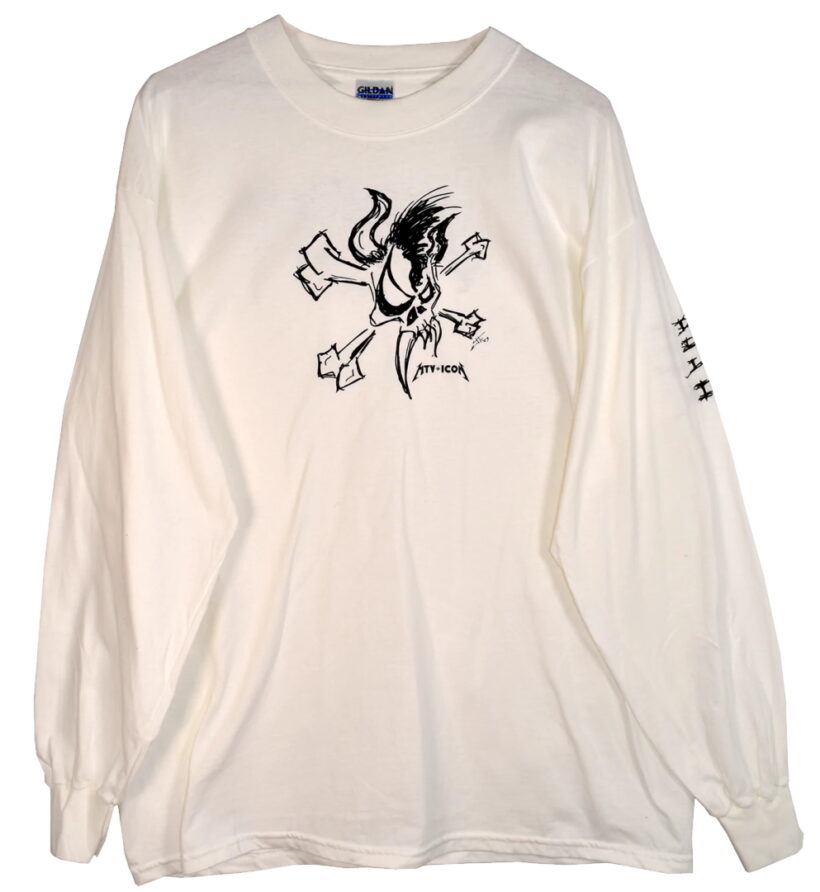 Original tshirt with the design used for Scary Guy Blinking Pin Original tshirt with the design used for Scary Guy Blinking Pin