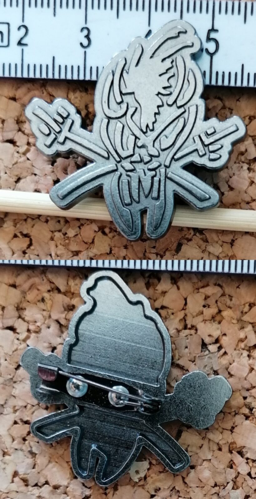 Second picture of X Second picture of Scary Guy Enamel Pin