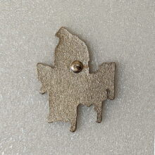 Back of Scary Guy Enamel Pin