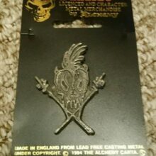 Packaging of Scary Guy Pewter Pin