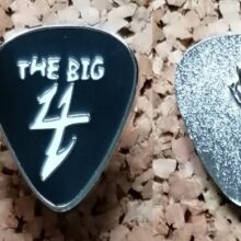 Second picture of X Second picture of The Big 4 Guitar Pick - Black Enamel Pin