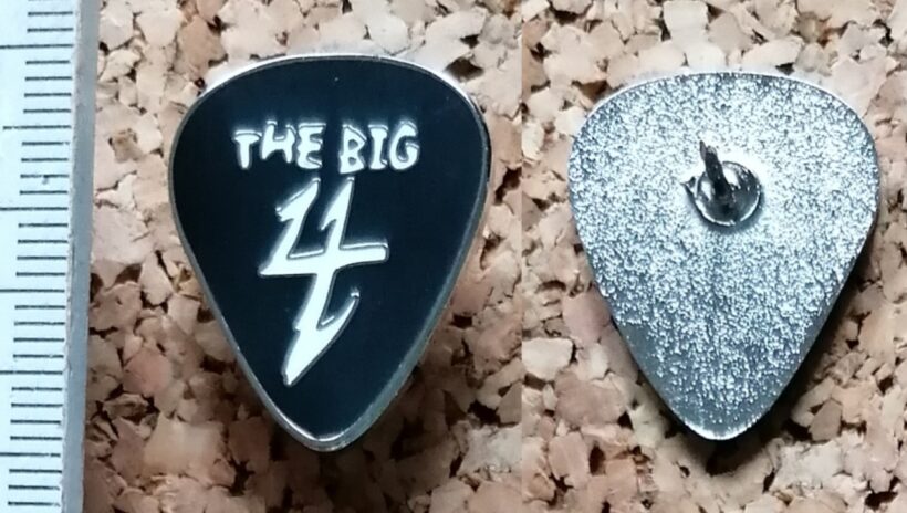 Second picture of X Second picture of The Big 4 Guitar Pick - Black Enamel Pin
