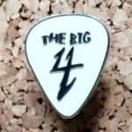 The Big 4 Guitar Pick - White Enamel Pin