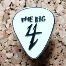The Big 4 Guitar Pick - White Enamel Pin The Big 4 Guitar Pick - White Enamel Pin