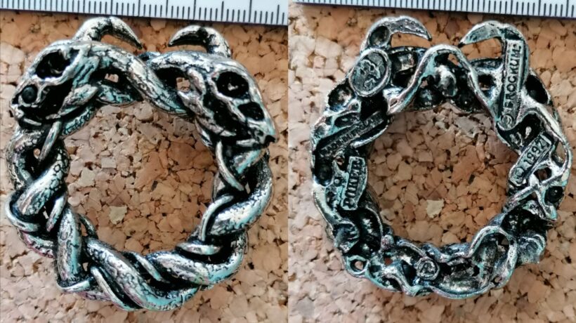 Second picture of X Second picture of The Struggle Within Pewter Pin