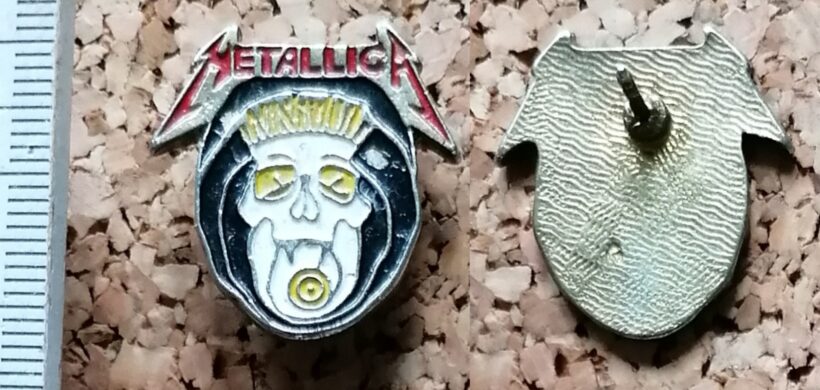 Second picture of X Second picture of Vertigo Enamel Pin