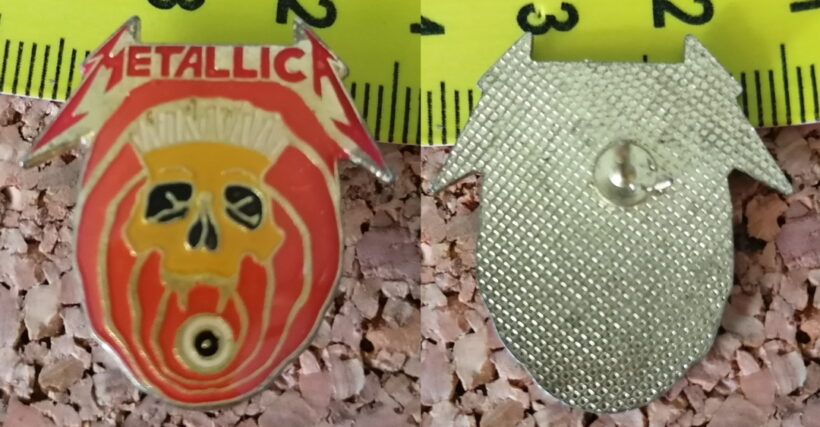 Second picture of X Second picture of Vertigo Enamel Pin