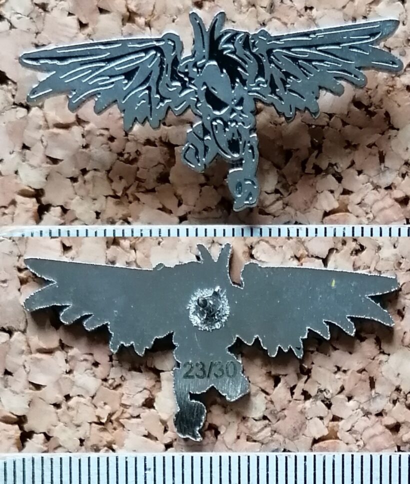 Second picture of X Second picture of Vulturus Enamel Pin