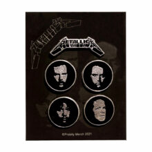 Set Black Album Faces Pin Set Set Black Album Faces Pin Set