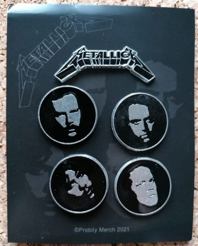 Set Black Album Faces Pin Set Set Black Album Faces Pin Set