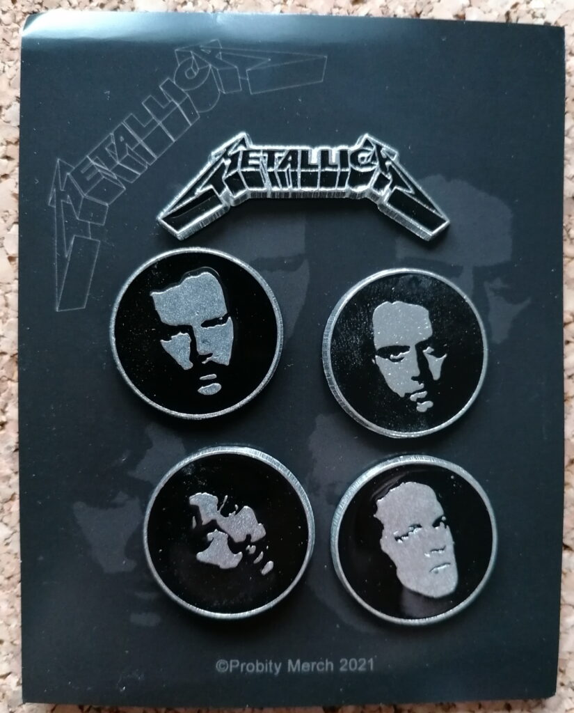 Set Black Album Faces Pin Set