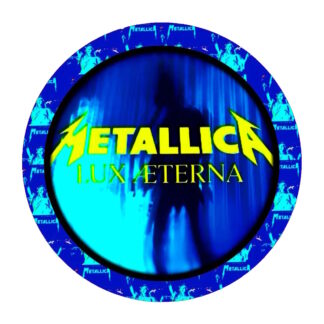 Lux Æterna Circular Offset Printed Pin