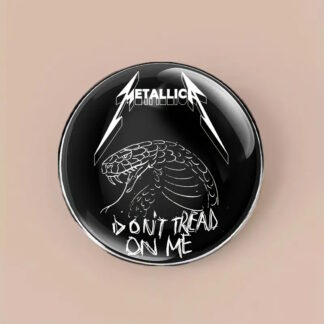 Don't Tread On Me Circular Offset Printed Pin