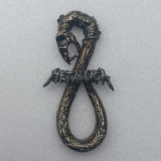 Don't Tread On Me Pewter Pin Gold Body & Silver Logo