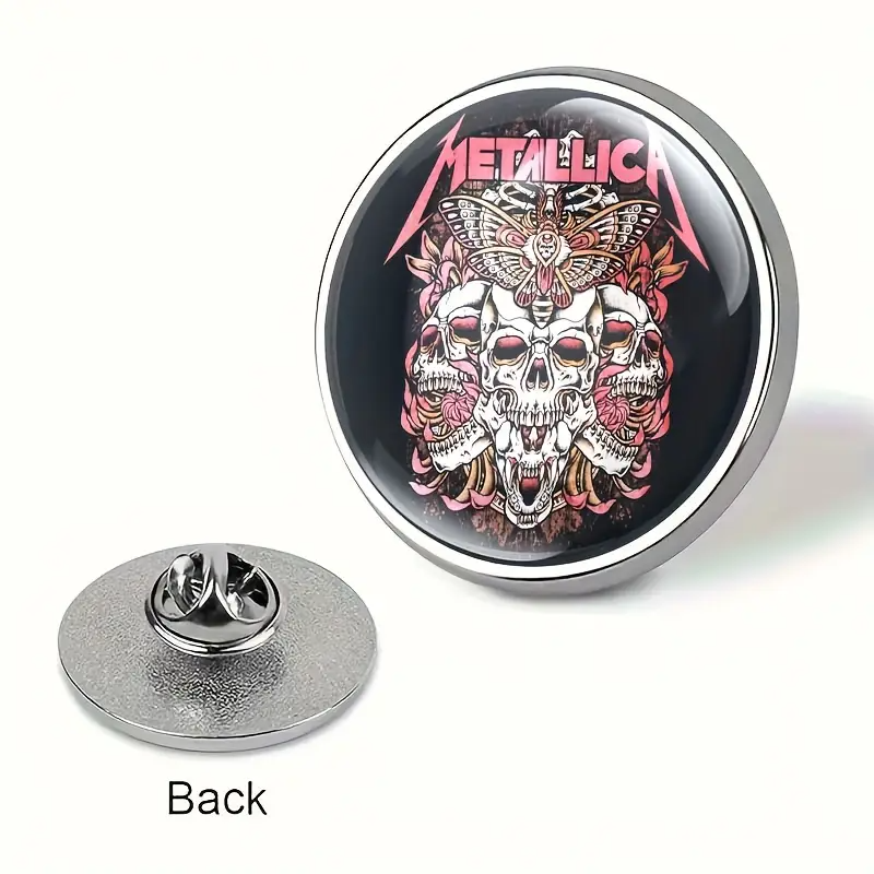 metallica-logo-with-skulls-flowers-and-Moth-offset-printed-pin-1-2