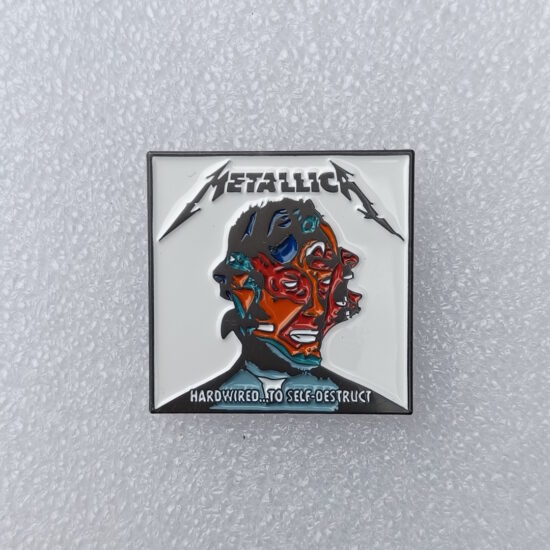 Hardwired... to Self-Destruct Album Cover Enamel Pin