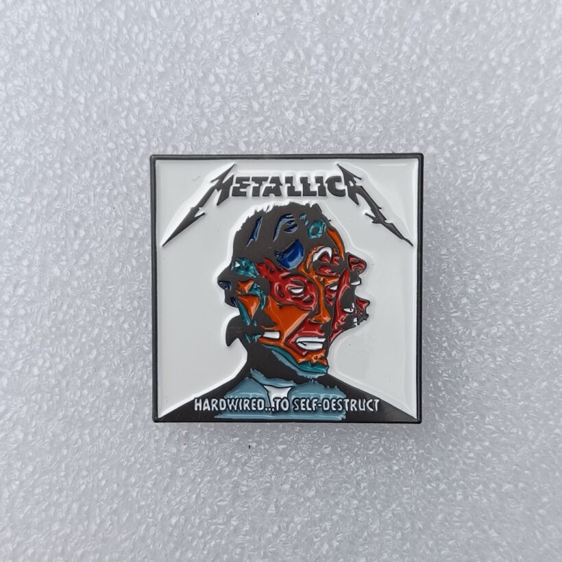 Hardwired... to Self-Destruct Album Cover Enamel Pin Hardwired... to Self-Destruct Album Cover Enamel Pin