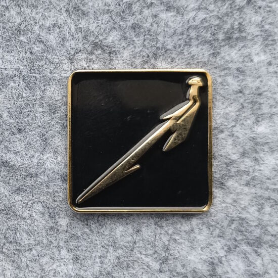 Lux Æterna Black Square Enamel Pin