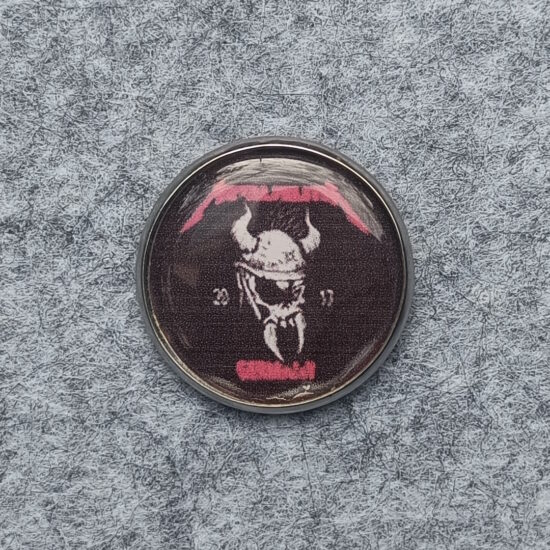 Metal Militia Chapter Offset Printed Pin