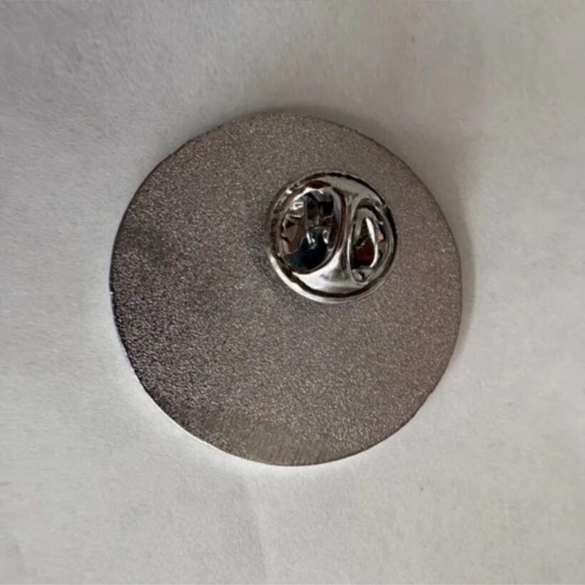Back of Metal Horns Offset Printed Pin