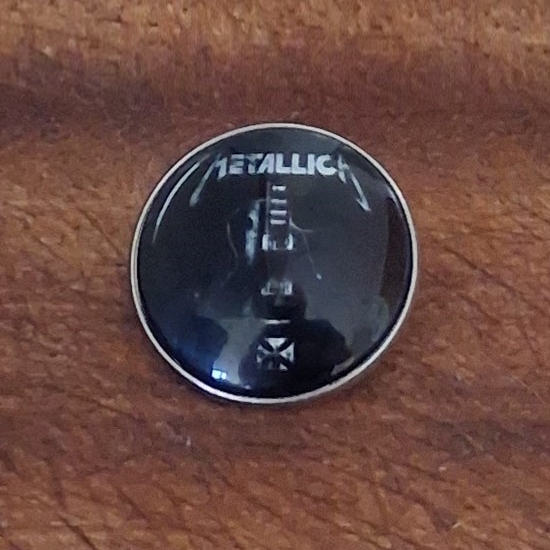 Metallica Logo & ESP Iron Cross Enamel Pin