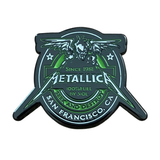 100% Fuel – Seek & Destroy Enamel Pin (Black and Green and White)
