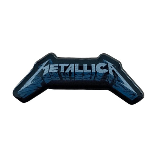 Metallica Blue Shadow 3D Logo Offset Printed Pin