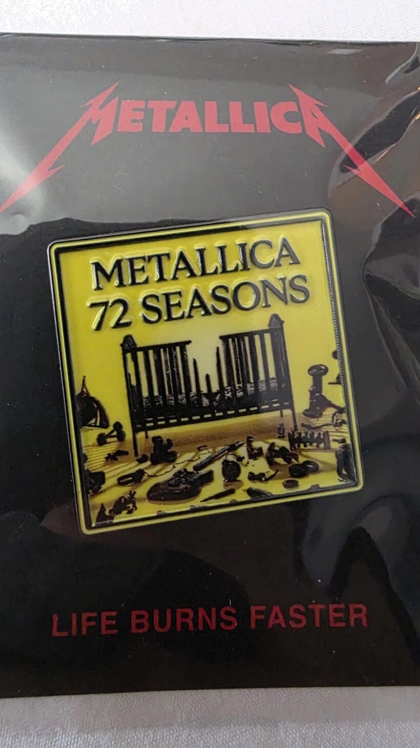 72-seasons-album-cover-enamel-and-offset-printed-pin-1-packaging